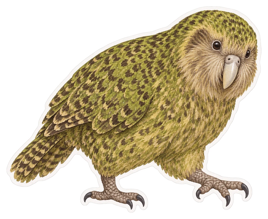 Le kakapo (Strigops habroptila)