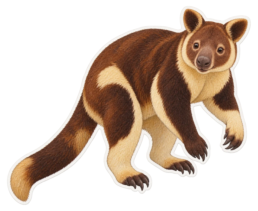 Le kangourou arboricole de Lumholtz (Dendrolagus lumholtzi)