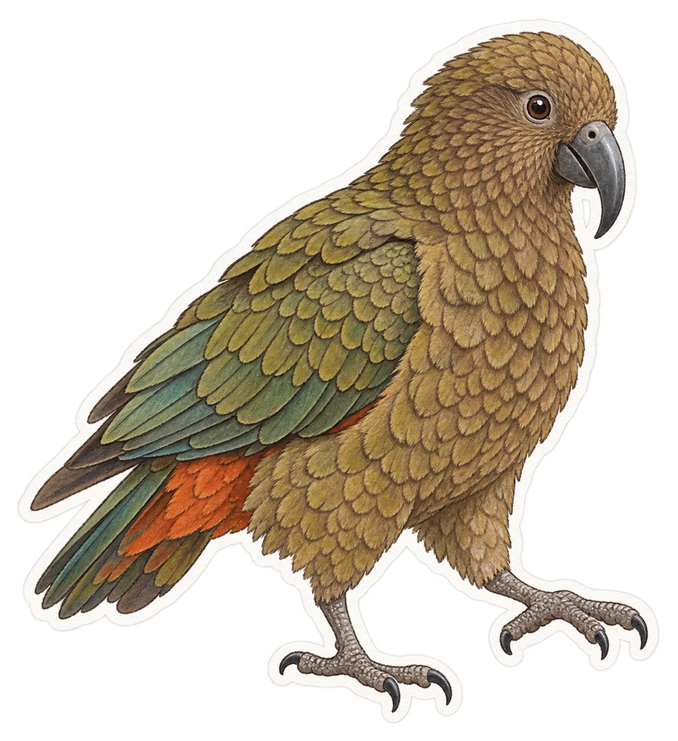 Le kéa (Nestor notabilis)