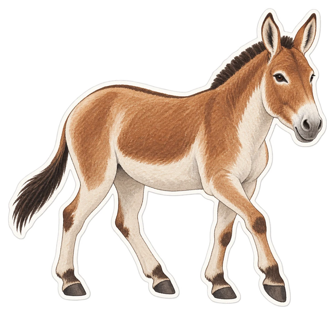 Le kiang (Equus kiang)