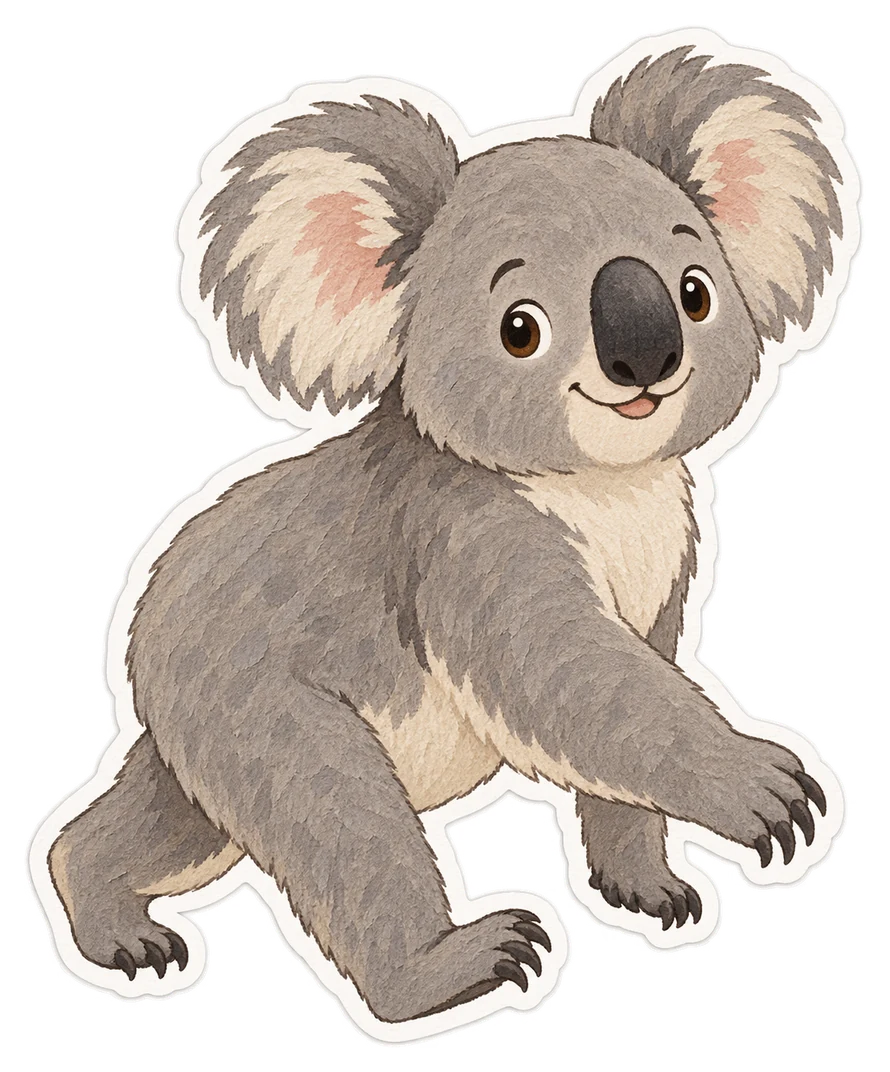 Le koala (Phascolarctos cinereus)