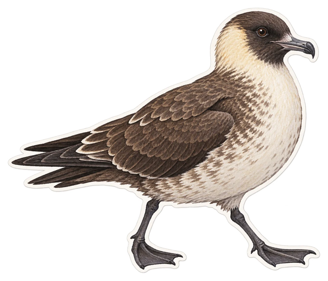 Le labbe pomarin (Stercorarius pomarinus)