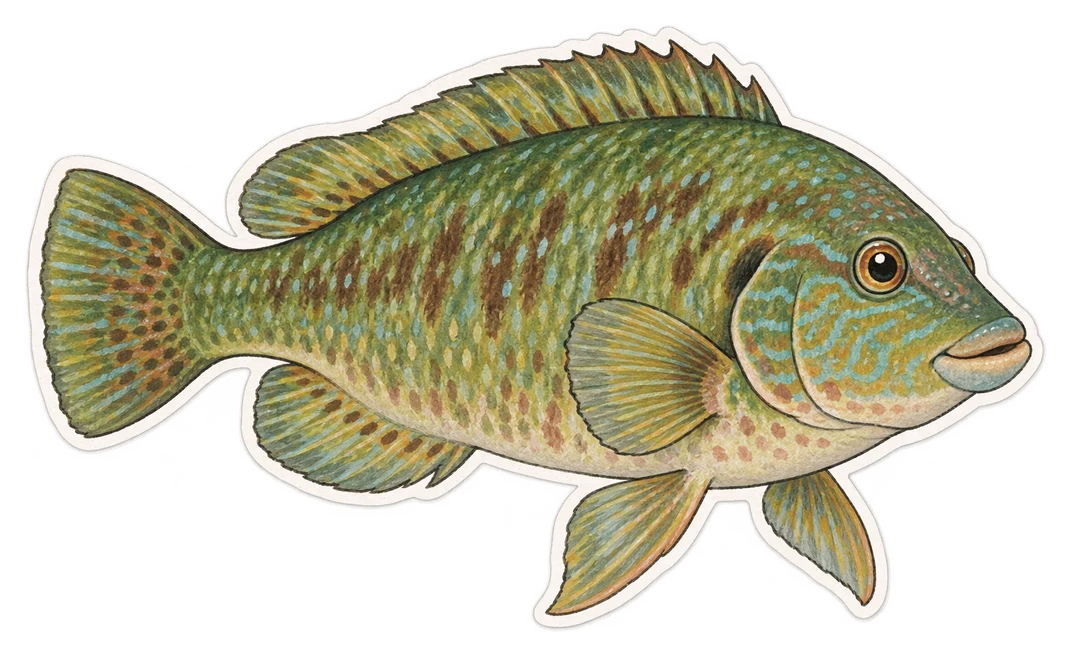 Le labre vert (Labrus viridis)