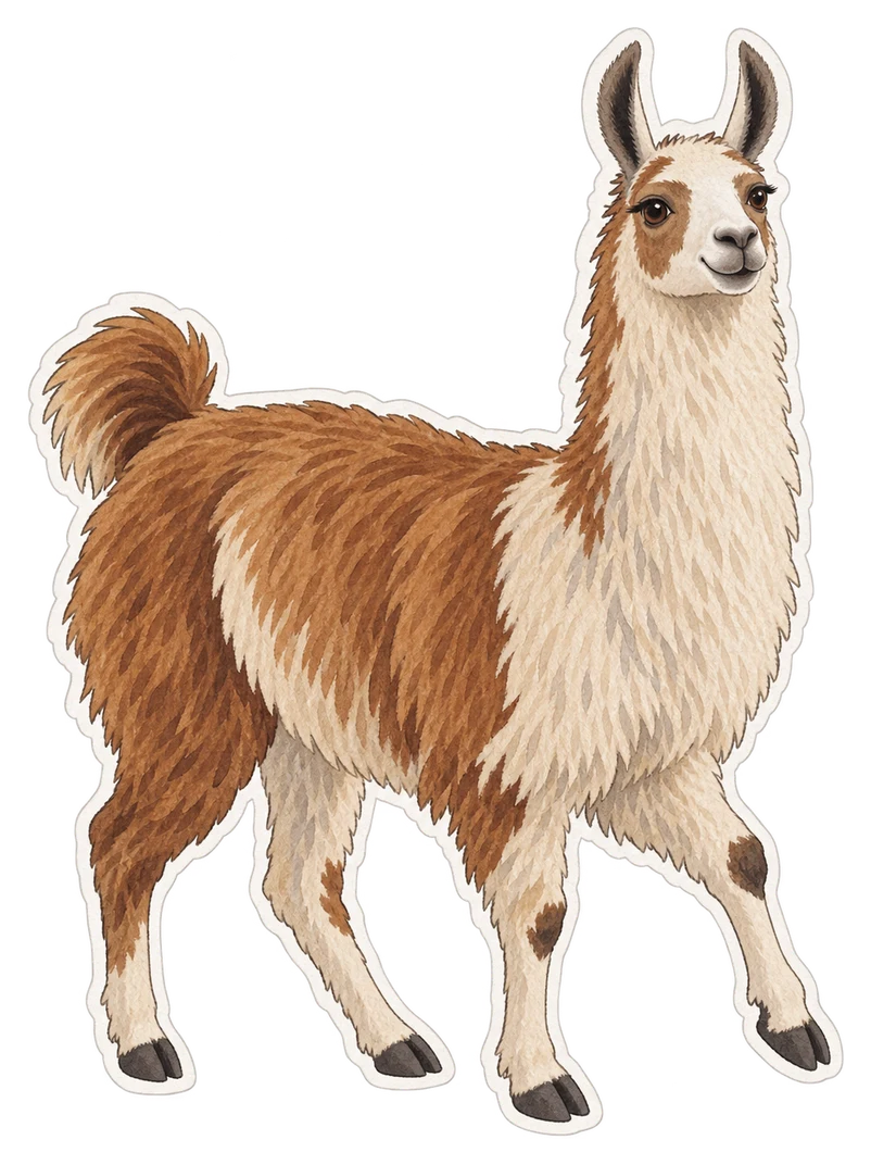 Le lama (Lama glama)