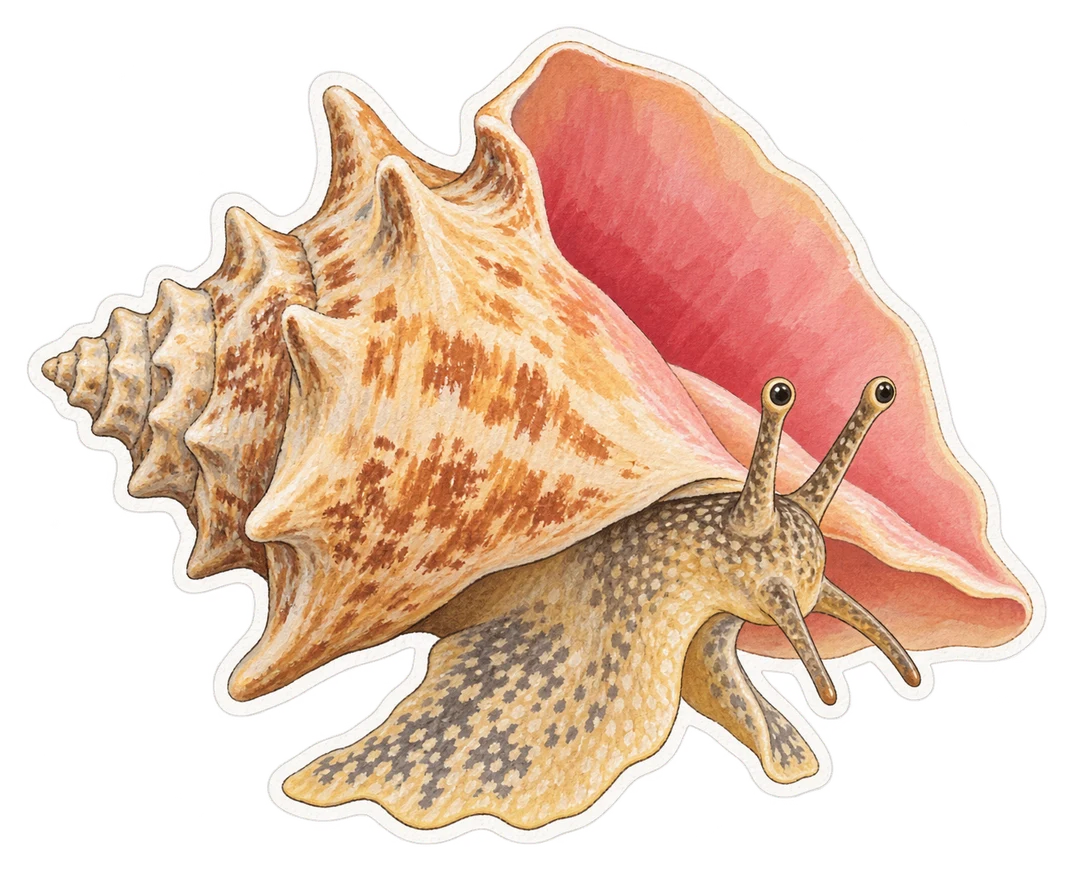 Le lambi (Lobatus gigas)