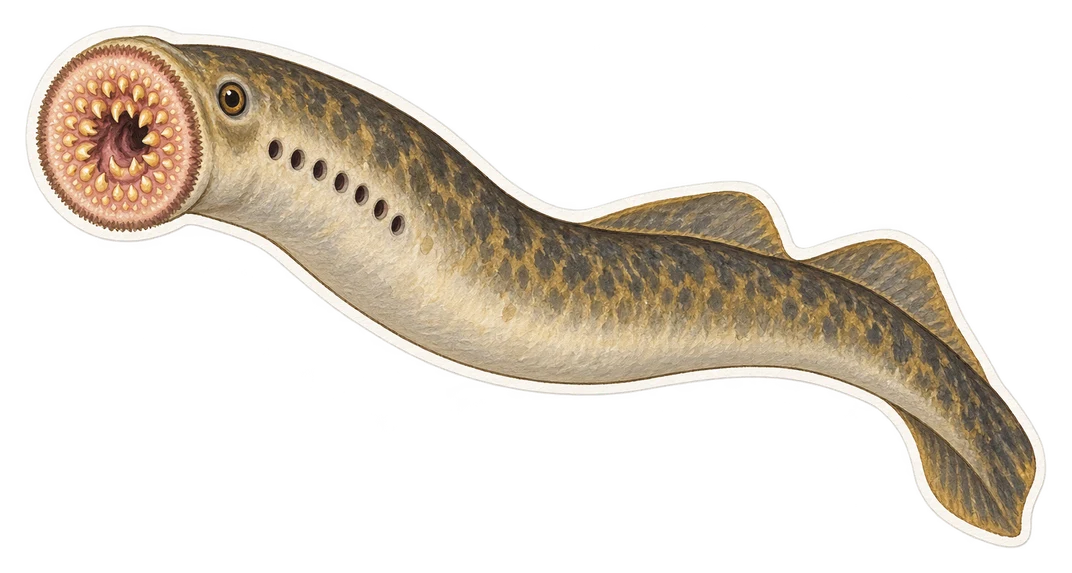 La lamproie marine (Petromyzon marinus)