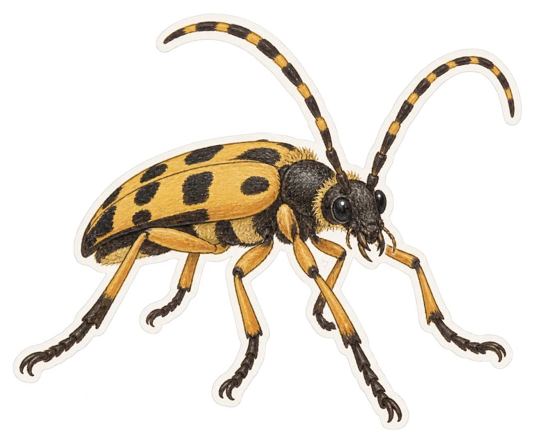 La lepture tachetée (Rutpela maculata)
