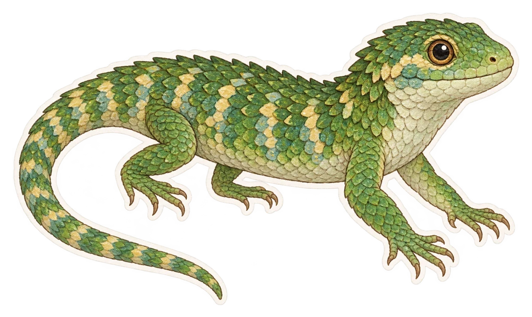 Le lézard-alligator arboricole (Abronia graminea)