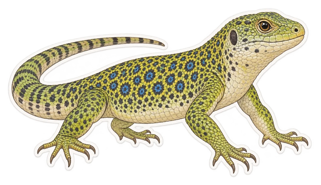 Le lézard ocellé (Timon lepidus)