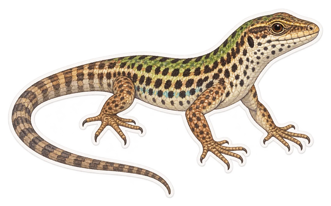 Le lézard sicilien (Podarcis siculus)