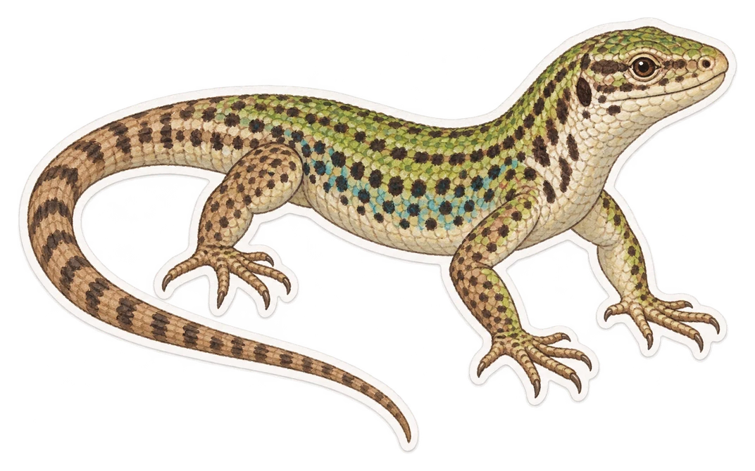 Le lézard tiliguerta (Podarcis tiliguerta)