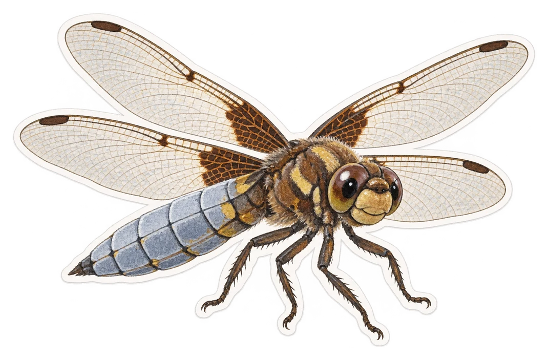 La libellule déprimée (Libellula depressa)