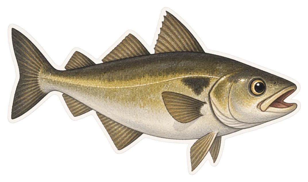 Le lieu jaune (Pollachius pollachius)