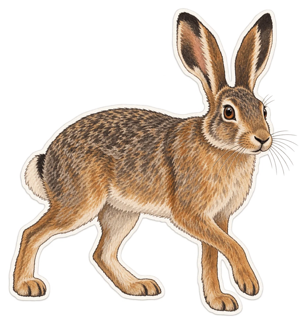 Le lièvre corse (Lepus corsicanus)