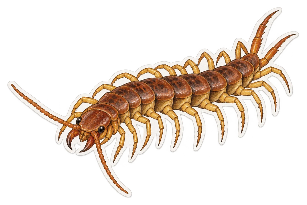 Le lithobie à pinces (Lithobius forficatus)