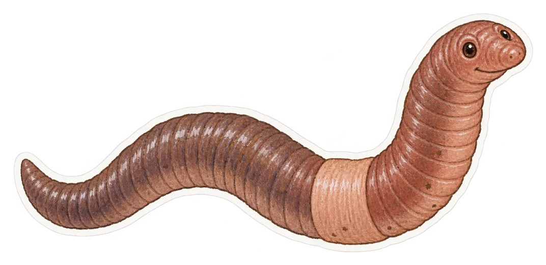 Le lombric commun (Lumbricus terrestris)