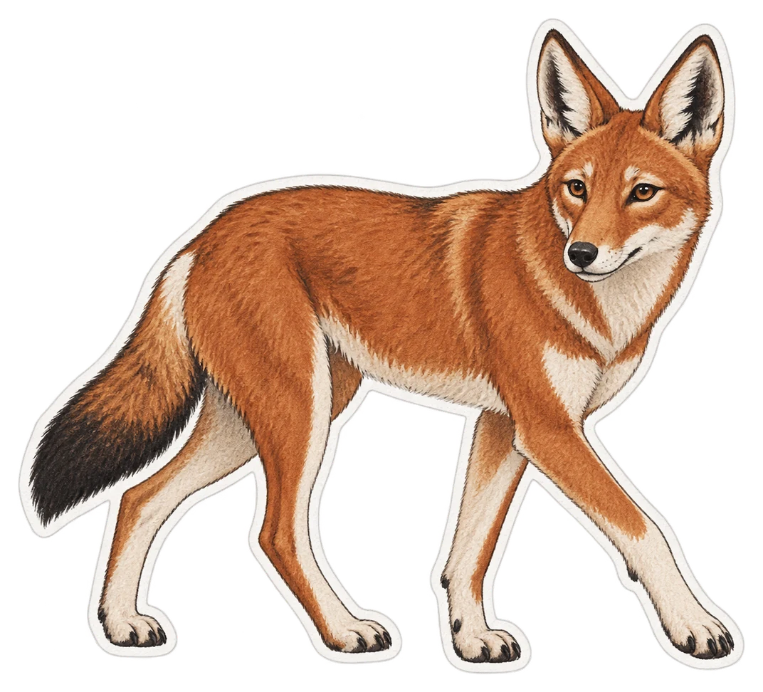 Le loup d’Abyssinie (Canis simensis)