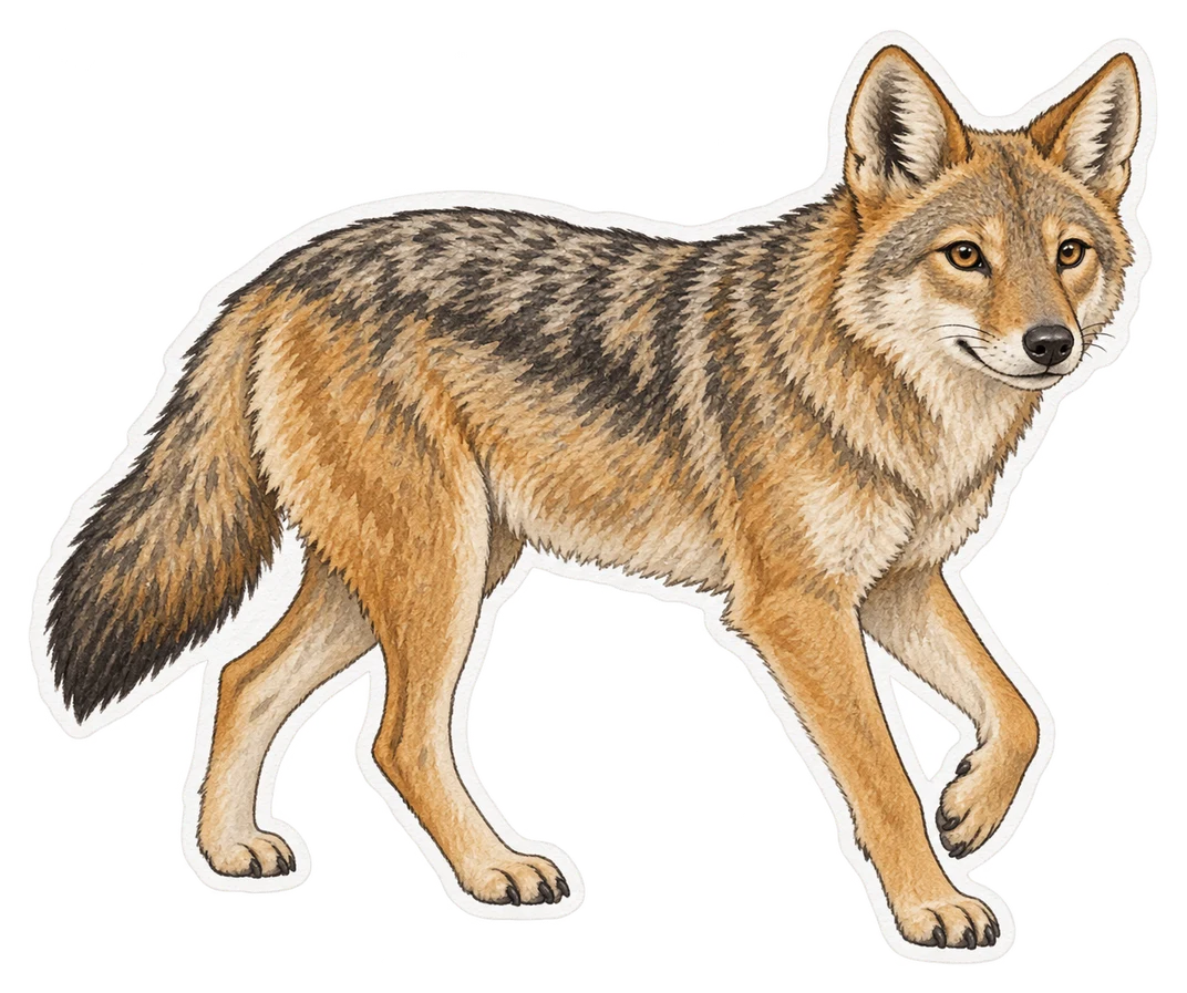 Le loup doré africain (Canis lupaster)