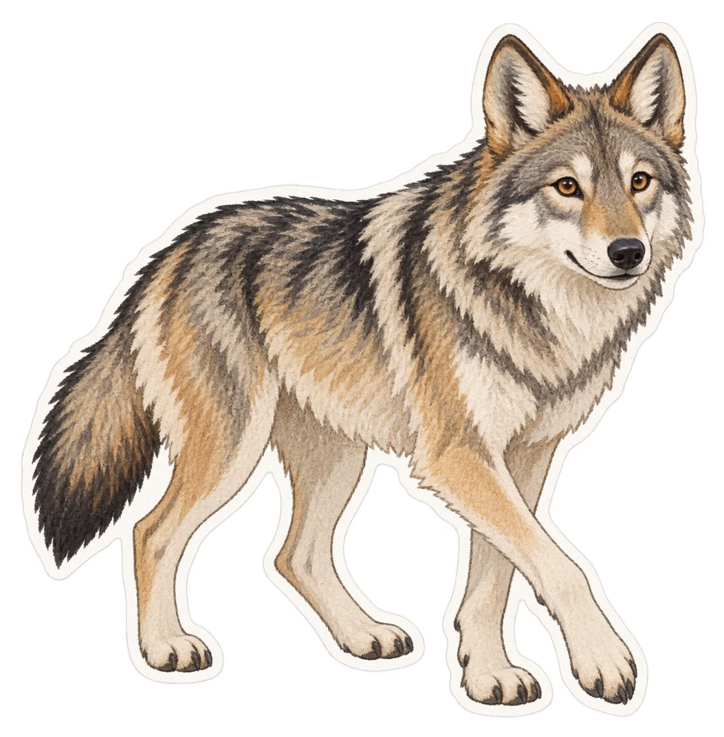 Le loup mexicain (Canis lupus baileyi)