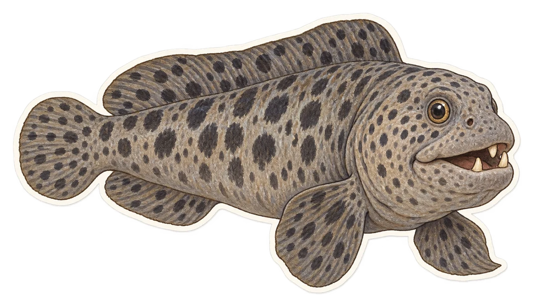 Le loup tacheté (Anarhichas minor)