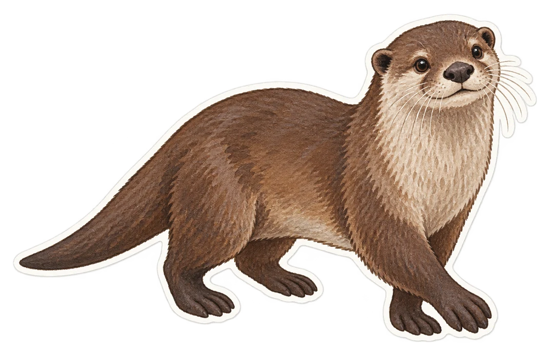 La loutre du Canada (Lontra canadensis)