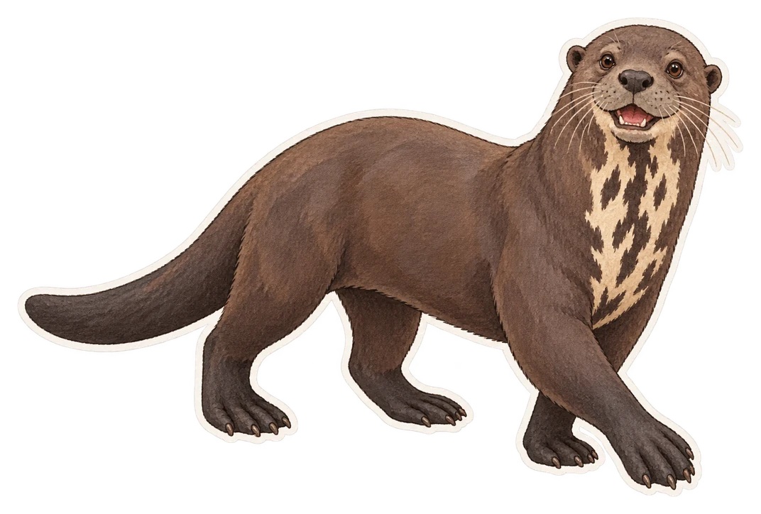 La loutre géante (Pteronura brasiliensis)