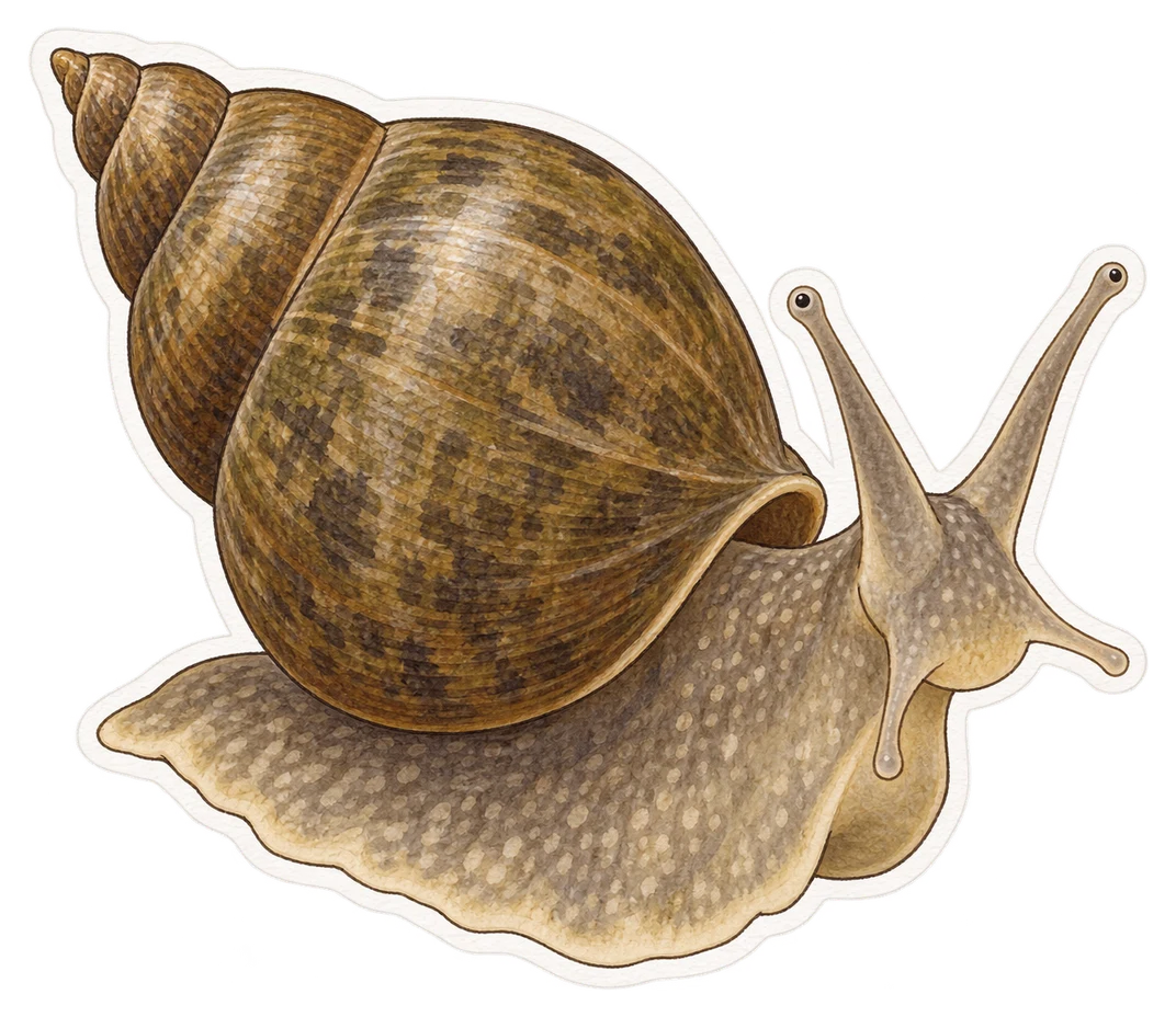 La lymnée commune (Lymnaea stagnalis)