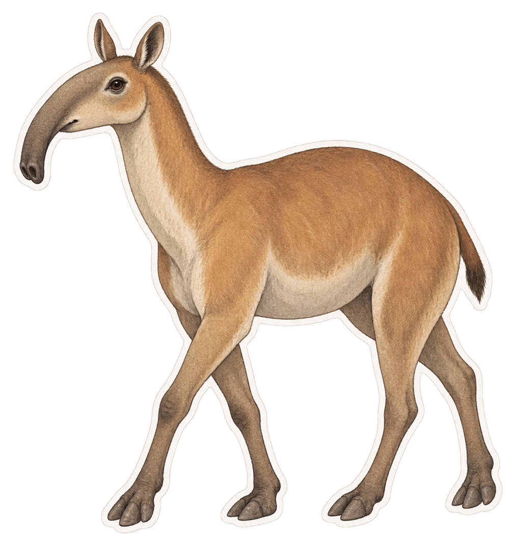 La macrauchénie (Macrauchenia patachonica)