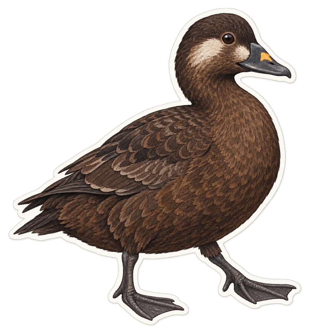 La macreuse brune (Melanitta fusca)