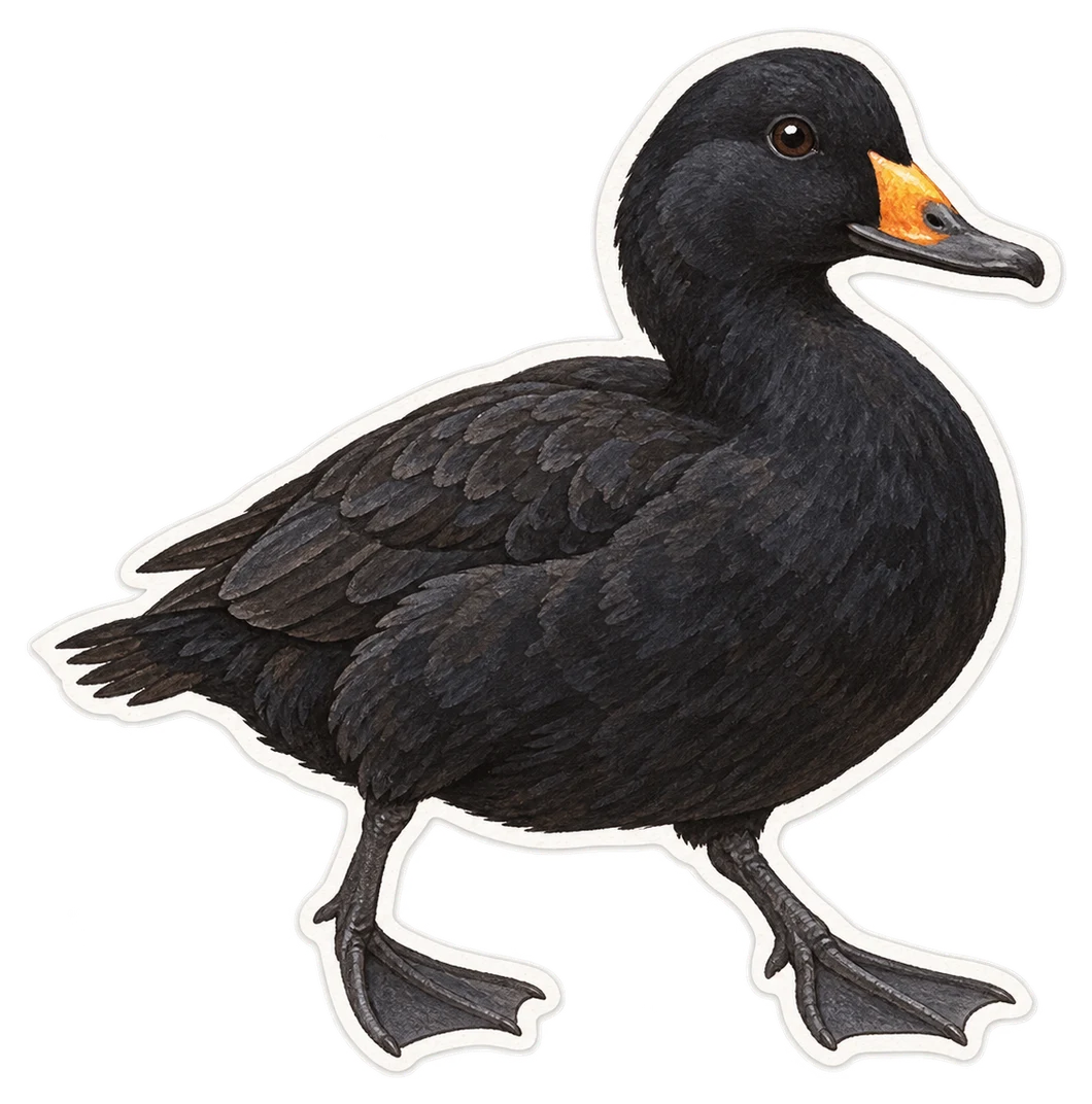 La macreuse noire (Melanitta nigra)