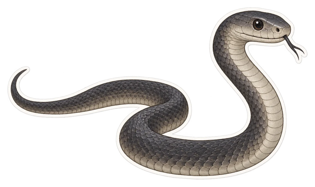 Le mamba noir (Dendroaspis polylepis)