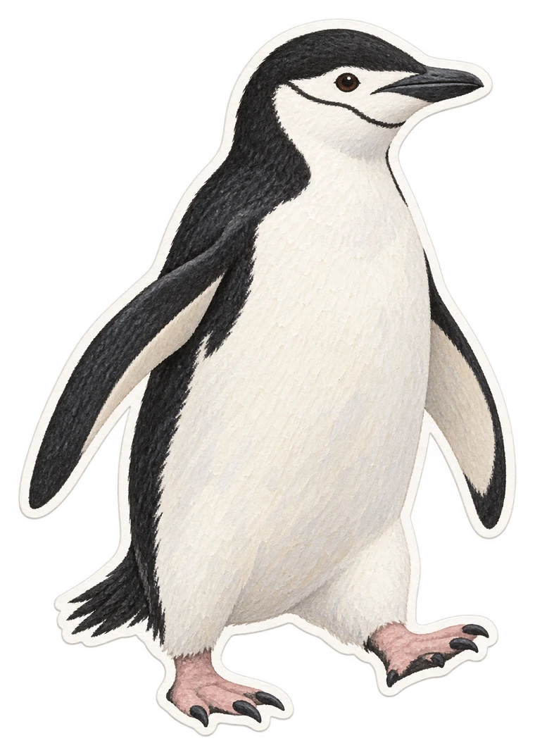 Le manchot à jugulaire (Pygoscelis antarcticus)