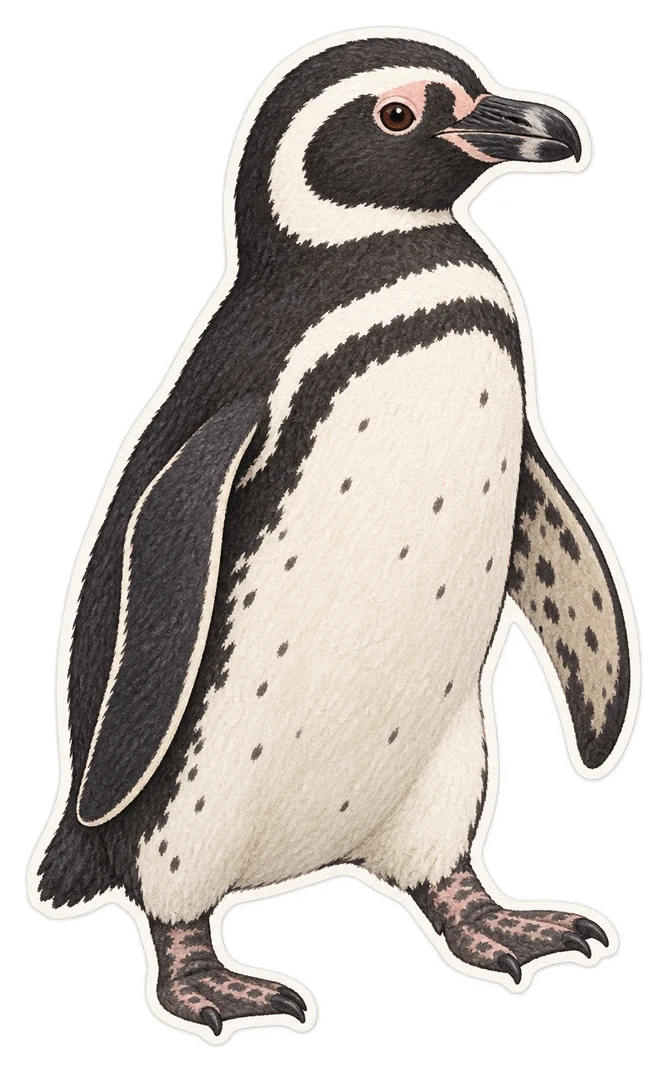 Le manchot de Magellan (Spheniscus magellanicus)