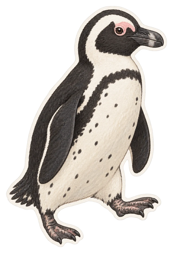 Le manchot du Cap (Spheniscus demersus)