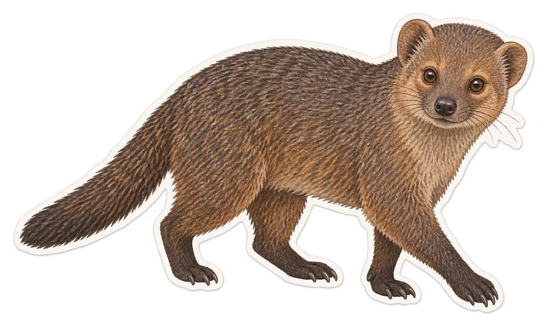 La mangouste brune (Crossarchus obscurus)