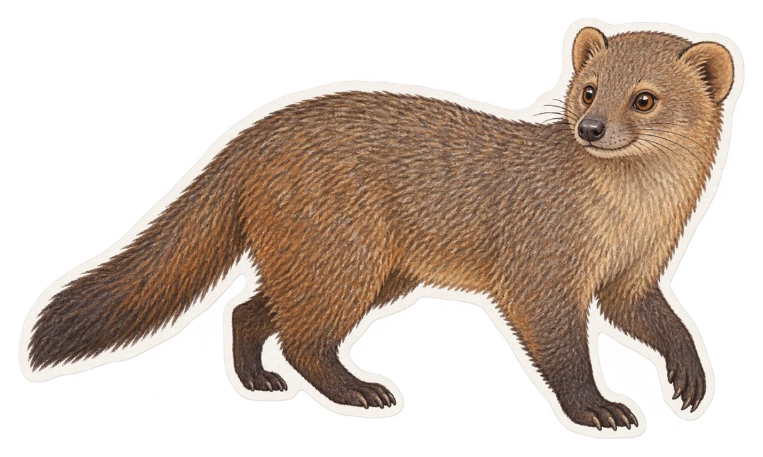 La mangouste des marais (Atilax paludinosus)