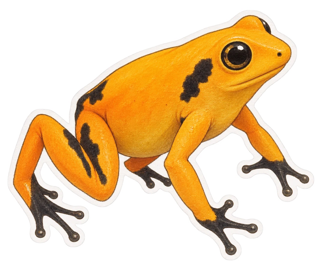 La mantelle dorée (Mantella aurantiaca)