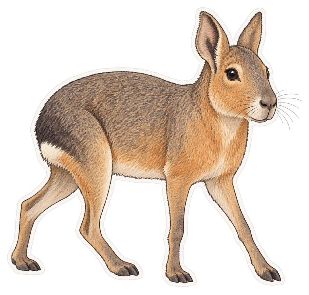 Le mara du Chaco (Dolichotis salinicola)