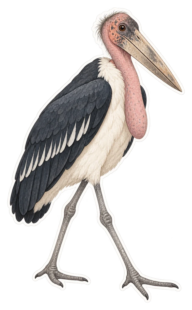 Le marabout argala (Leptoptilos dubius)