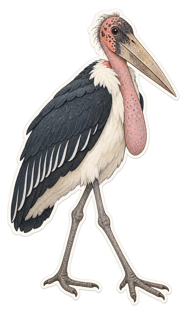 Le marabout d’Afrique (Leptoptilos crumenifer)