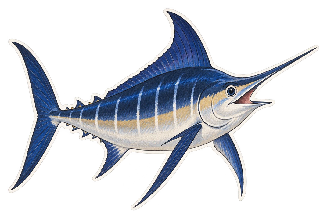 Le marlin bleu (Makaira nigricans)