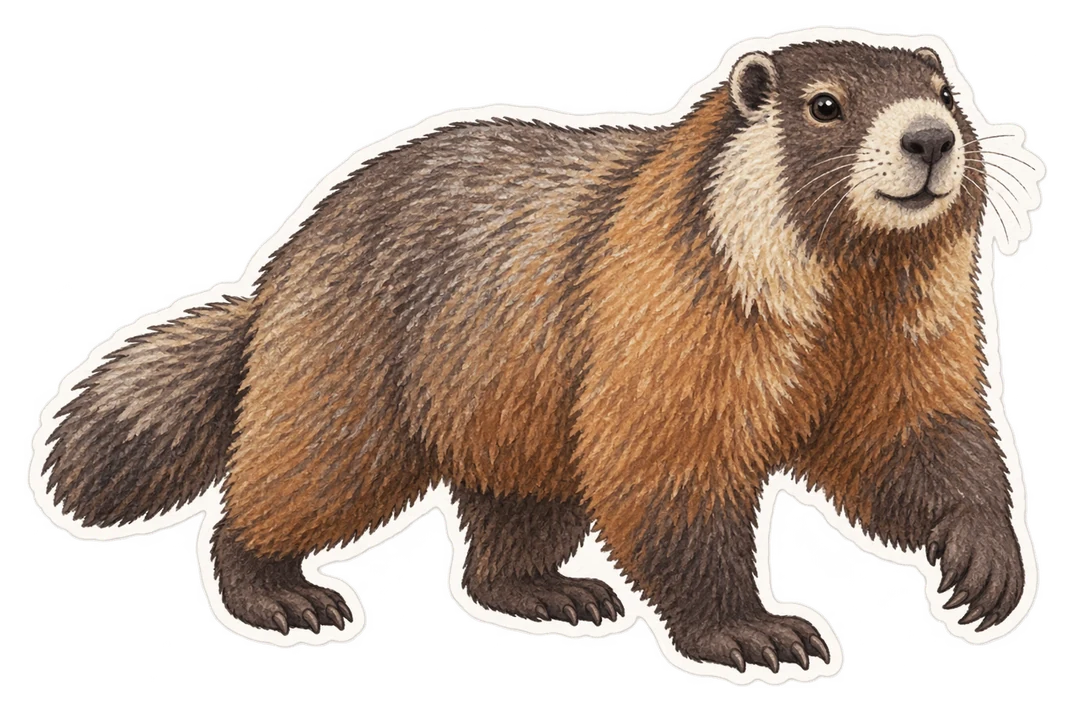 La marmotte de Vancouver (Marmota vancouverensis)