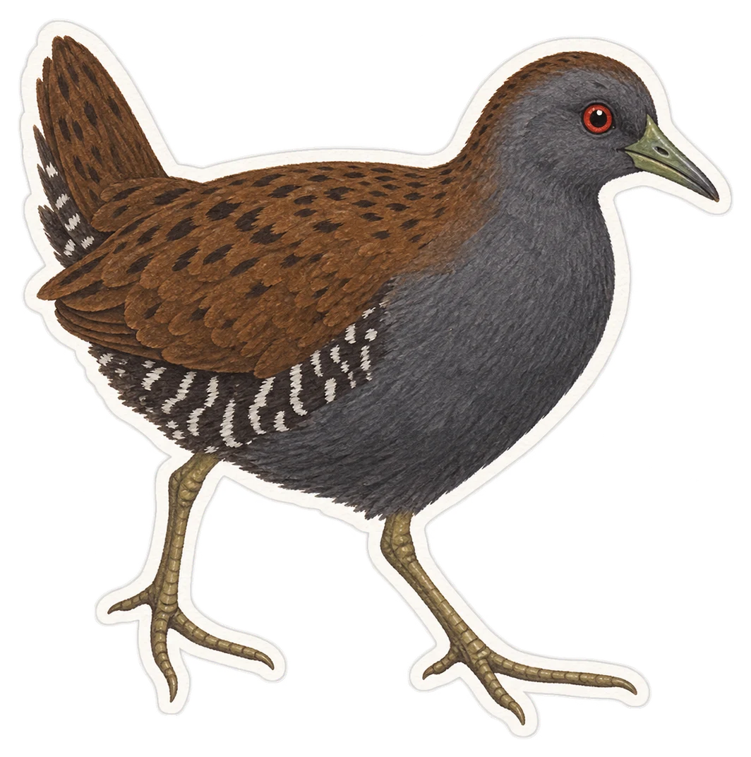 La marouette fuligineuse (Zapornia tabuensis)