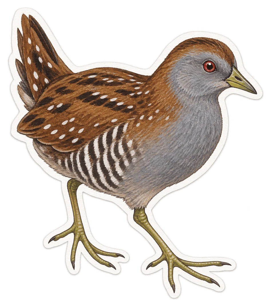 La marouette poussin (Zapornia pusilla)