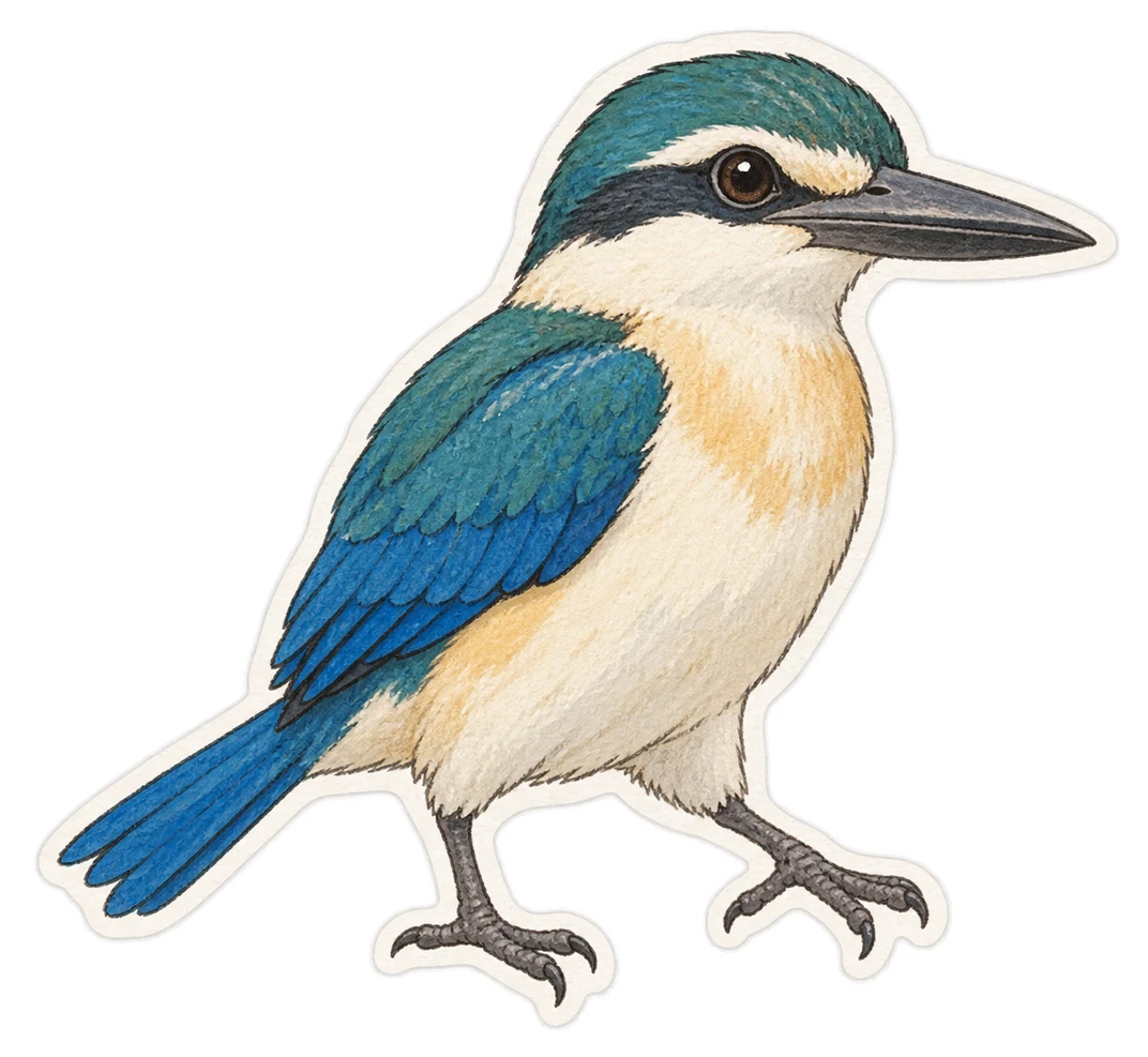 Le martin-chasseur forestier (Todiramphus macleayii)