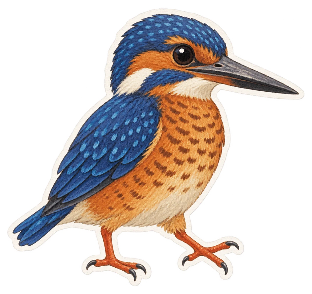 Le martin-pêcheur méninting (Alcedo meninting)