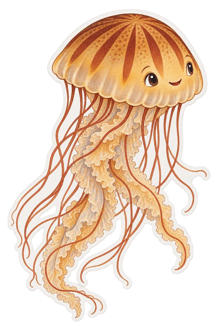 La méduse ortie de l’Atlantique (Chrysaora quinquecirrha)