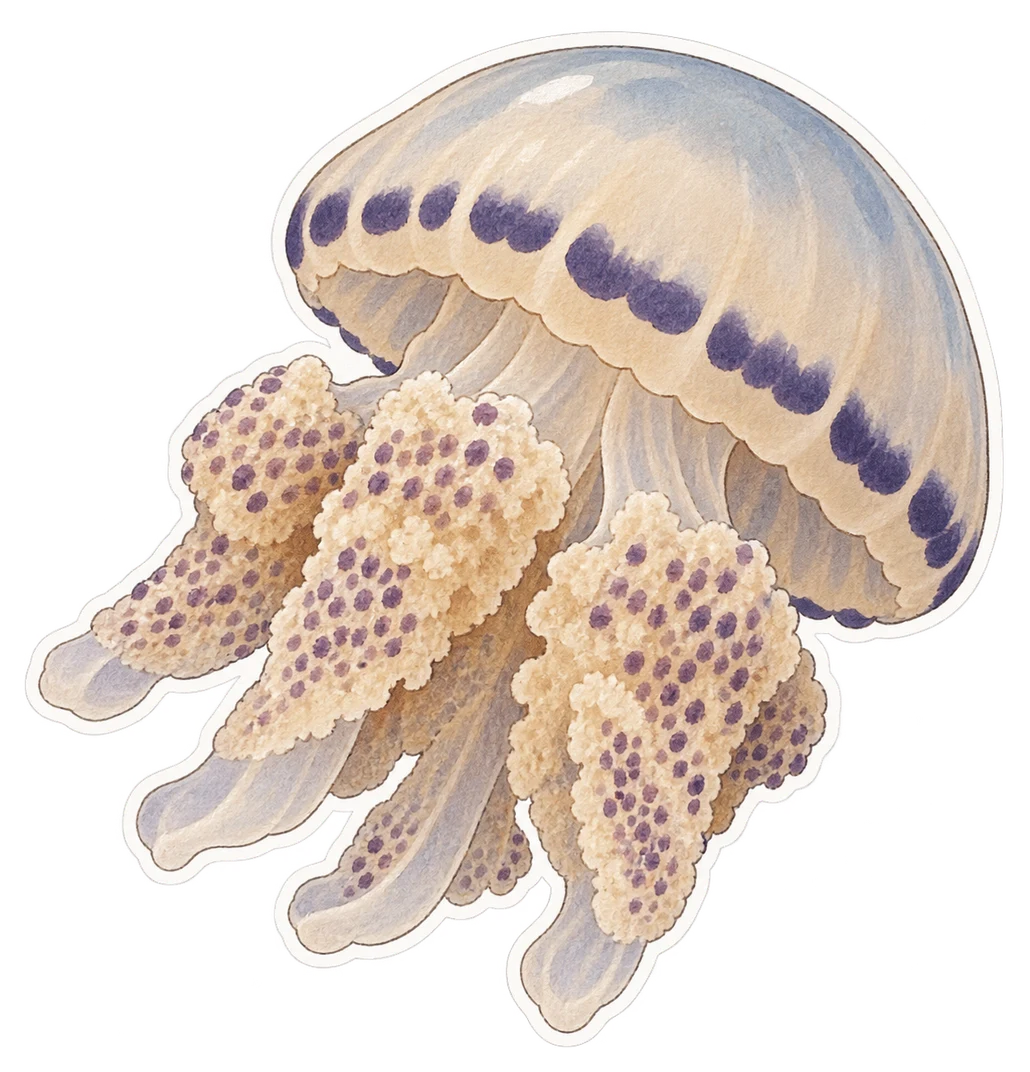 La méduse nomade (Rhopilema nomadica)