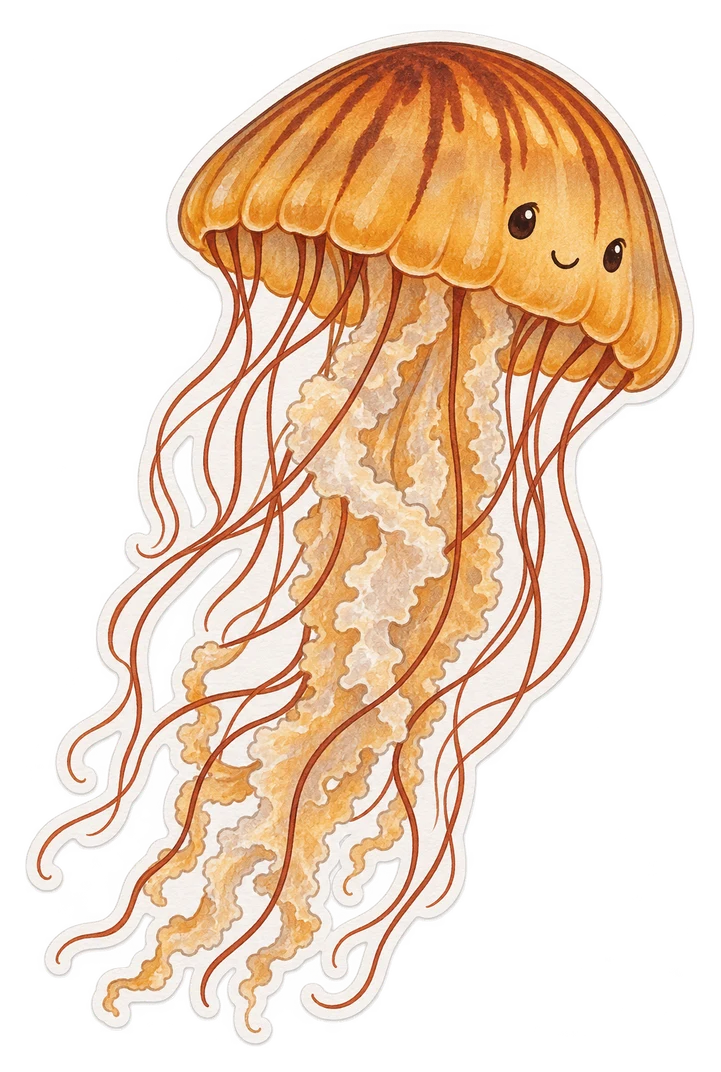 La méduse ortie du Pacifique (Chrysaora fuscescens)
