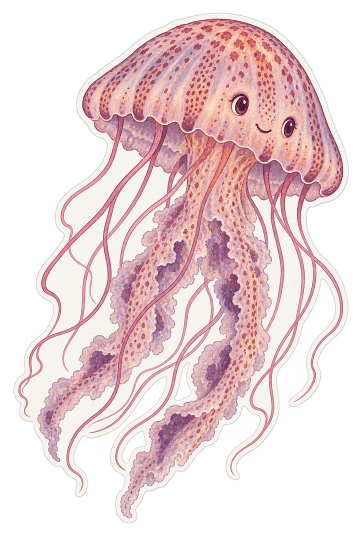 La méduse pélagique (Pelagia noctiluca)